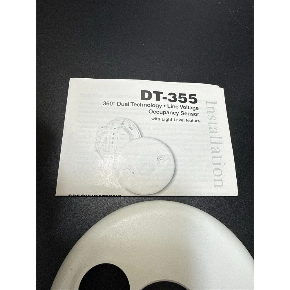 Wattstopper DT-355 Dual Tech Ceiling Occupancy PIR Ultrasonic Sensor 120-347V